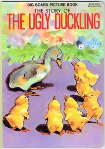 Vintage Children’s Big Board Book THE UGLY DUCKLING Froebel Kan - Picture 1 of 3