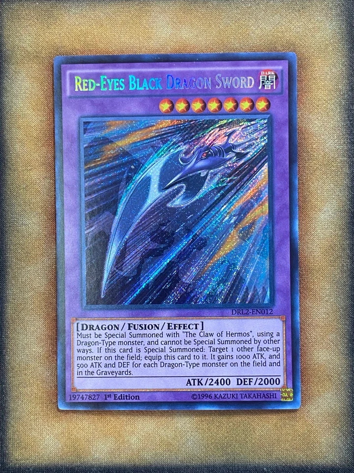 Yugioh Red-Eyes Black Dragon Sword DRL2-EN012 Secret Rare 1st Ed NM - Image 1 of 1