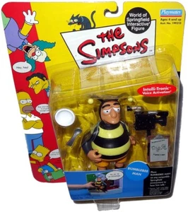 Simpsons Bumblebee Man Action Figure WOS MIB Series 5 RARE Playmates Toy 6 Inch - Picture 1 of 1