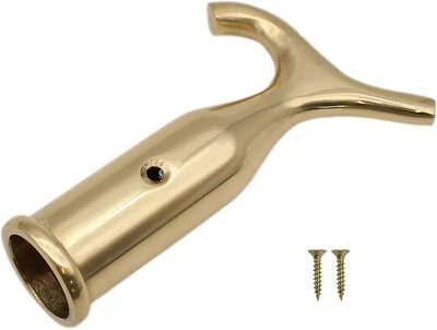 2x BRASS POLE HOOK Open/Close High Reach Traditional  Wood Frame Sash Windows  - Image 1 of 4