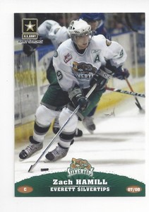 2007-08 Everett Silvertips (WHL) Zach Hamill 