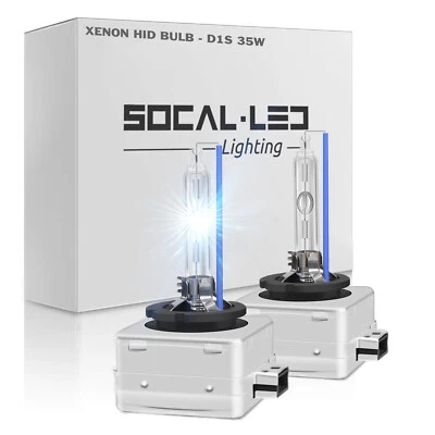 2x D1S HID Bulbs 35W AC Factory Headlight Direct Replacement 6000K Crystal White - Image 1 of 4