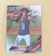 2016 Topps Chrome First Pitch Angels Baseball Card #FPC15 Nina Agdal 