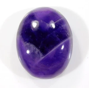 51.CT NATURAL TRAPICHE AMETHYST OVAL LOOSE CABOCHON GEMSTONE 28x23x10 MM DA=224 - Picture 1 of 7