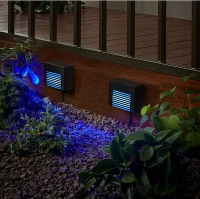 Hampton Bay 23461 Smart RGB LED Cubierta Riel Luz, Negro, Alimentado por Espacio de Buje/Paquete de 2 Foto 1 de 4