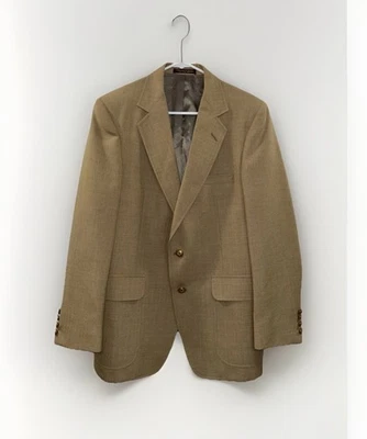 Vintage Warren Sewell Mens Sz 41R Tan Blazer Wool/Camel Hair Blend Sport Coat - Image 1 of 4