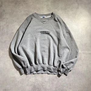 Vintage Russell College Print Sweatshirt 90s USA Made Used - Picture 1 of 8
