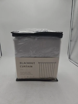 INOVADAY 100% Blackout Curtain 50w X96l  Pinch Pleated Linen Blackout  White - Image 1 of 4