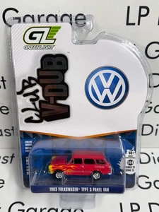 GREENLIGHT 1963 Volkswagen Type 3 Panel Van Red 1:64 Diecast Club V-Dub - Picture 1 of 2