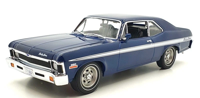 GMP 1/18 Scale G1801918 - 1971 Chevrolet Rally Nova - Blue - Image 1 of 4