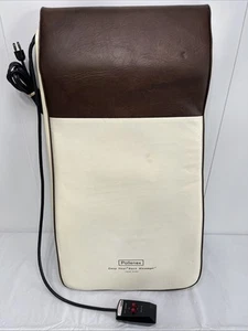 VTG Pollenex Deep Heat Full Back Massager Vibrating Pad Heated Cushion TESTED - Bild 1 von 13