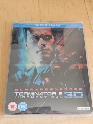 TERMINATOR 2 : JUDGEMENT DAY - UK EXCLUSIVE 3D + 2D BLU-RAY STEELBOOK NEW/SEALED - Image 1 of 3