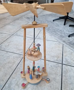 vintage Weihnachtspyramide Erzgebirge Seifen mit Schachtel 70er - Picture 1 of 14