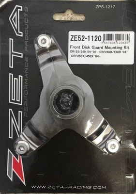 Zeta Motocross Bike Front Disc Guard Mounting Kit ZE52-1120 CR CRF HONDA - Imagem 1 de 2