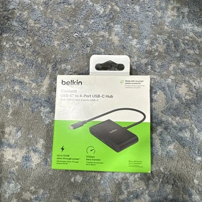 NEW Belkin Connect USB-C to 4-Port USB-C Hub  Multiport Adapter with 4-Ports - Image 1 of 2