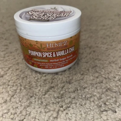 Hempz Pumpkin Spice & Vanilla Chai Shea Sugar Scrub 4 oz *Limited Edition * - Image 1 of 4