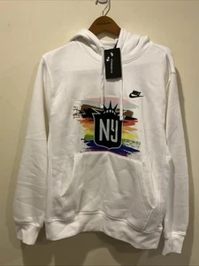 Sudadera con capucha blanca pequeña Nike New York NY - Imagen 1 de 4