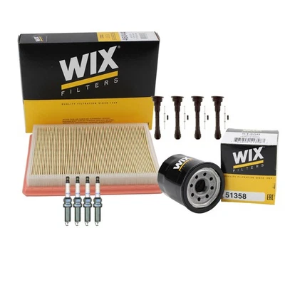 Wix Tune Up Kit NGK 4 Spark Plugs & Coil Boots Kit for Nissan Juke 1.6L L4 Gas - Изображение 1 из 2