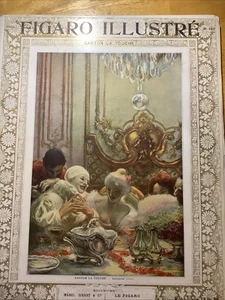 1903 FIGARO ILLUSTRE MAGAZINE ~OUTSTANDING LITHOGRAPH COVER - Picture 1 of 7