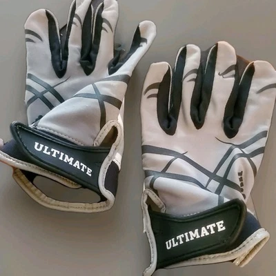 Guantes de fútbol Wilson Ultimate Grip niños jóvenes talla L gris - blanco - negro  Foto 1 de 4