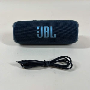 JBL Flip 6 Portable Wireless Bluetooth Speaker Blue JBLFLIP6BLUAM - Picture 1 of 9