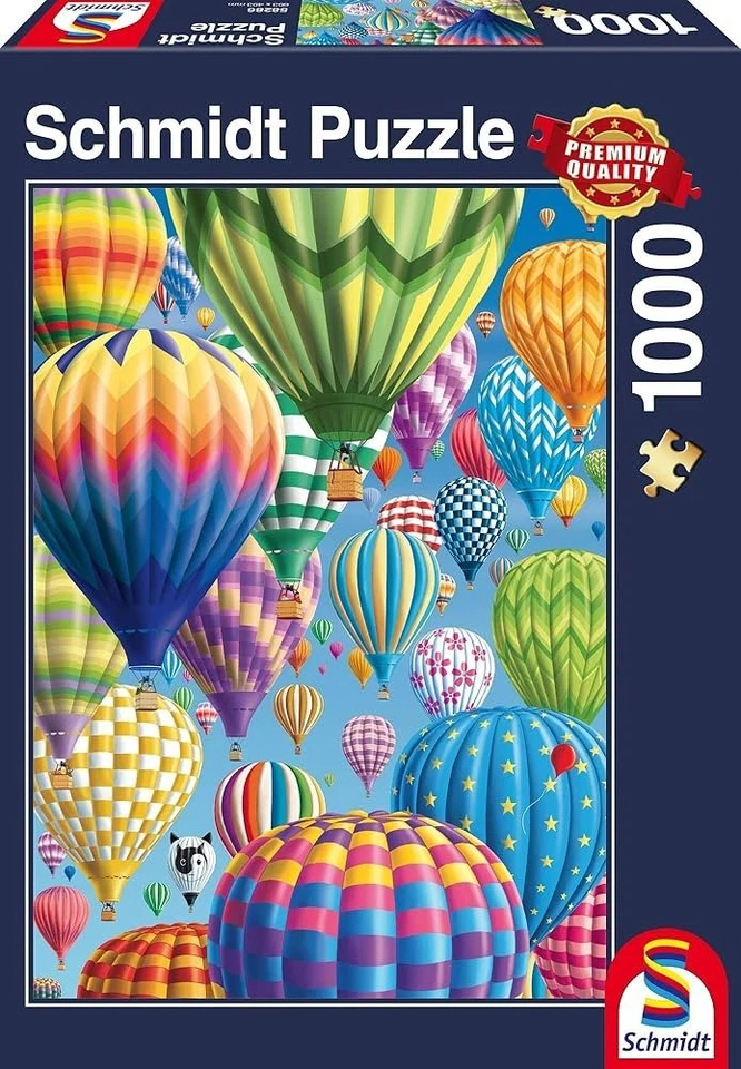 Schmidt Colourful Balloons In The Sky Jigsaw Puzzle (1000 Pieces) - Image 1 of 1