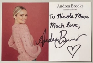 ANDREA BROOKS, 100% AUTHENTIC AUTOGRAPHED PHOTO, ACTRESS & MODEL ! - Bild 1 von 1