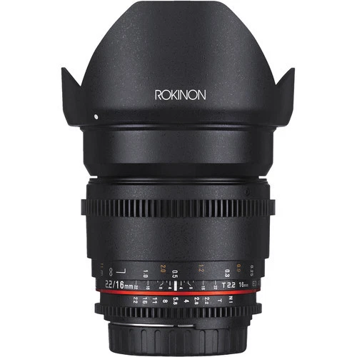 Rokinon Cine DS 16mm T2.2 Ultra Wide Angle Cine Lens for Nikon DX - DS16M-N - Image 1 of 2