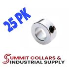 15/16' Inch (25 PCS) Solid Shaft Stop Collar - Zinc Plated - Set Screw