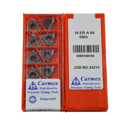 20pcs 16ER A60 BMA Threading inserts Threaded blade Carmex Carbide Insert - Image 1 of 4