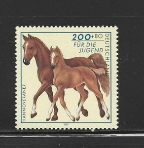 ALEMANIA, (R.F.A.). Año: 1997. Tema: PRO JUVENTUD. FAUNA. CABALLOS. - Imagen 1 de 1