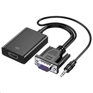 HDCO-VGAM2 1080P VGA Convertisseur Mâle vers HDMI Femelle avec Câble Audio 3,5mm, HDCO- - Photo 1/7