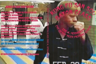 KUNG FU SAN SOO BATON CLASS BY SIFU ERIC K. HERMANSEN ARCHIVE VIDEO BUY IT NOW! Foto 1 de 4