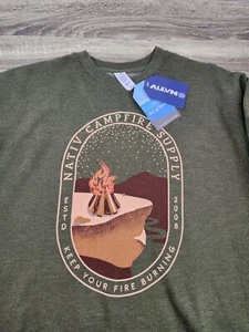 Nativ Campfire Supply Sweatshirt Men's Large Green Pullover Outdoors NWT - Picture 1 of 7