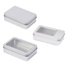 Rectangle Money Coin Holder Box Small Metal Silver Color Jewelry Key Storage Box