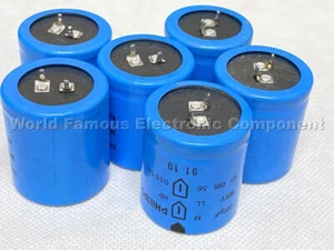 1pcs - PHILIPS 055 220uF 385V Snap-In Capacitor 35x40mm - Used - Picture 1 of 4