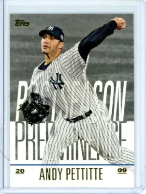 2018 Topps Update Postseason Preeminence Insert Andy Pettitte #PO-30 Yankees - Image 1 of 2