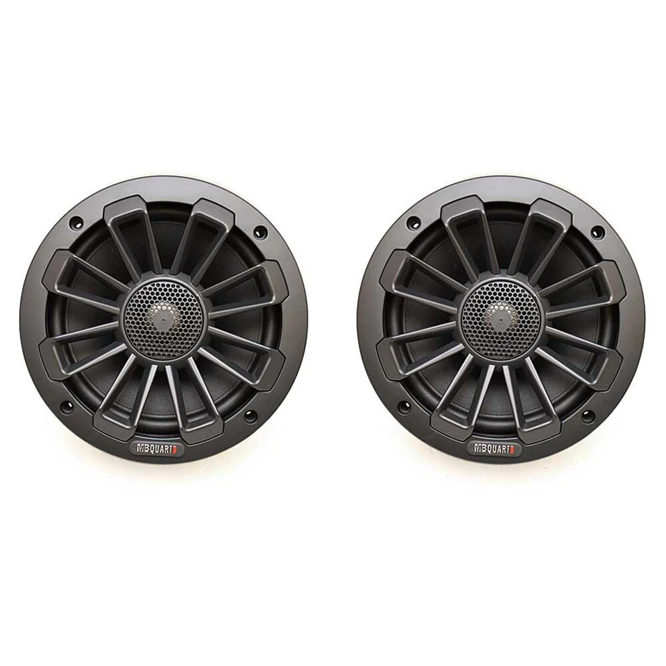 MB Quart Boat Nautic Coaxial Speakers NK1-116B | 6.5 Inch Black (Pair) - Image 1 of 4