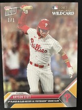 2023 TOPPS NOW #968 BRYSON STOTT PHILLIES WILDCARD GRAND SLAM GOLD  1/1