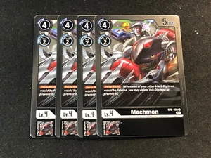 Digimon TCG - Double Diamond Rare - Machmon - BT6-059 R - Black Card x4! - Picture 1 of 1