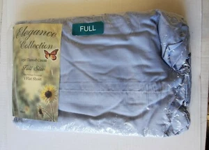 Sábana plana completa azul colección Elegance vintage NOS AÑOS 80 100 % algodón ENVÍO GRATIS  - Imagen 1 de 4