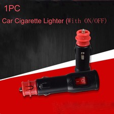 Plug Male 8A Adapter Power Connector Cigarette Lighter Adaptor Fit 12V-24V Car