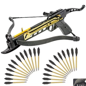 Self-Cocking Crossbow Bundle with Adjustable Sights, Spare Crossbow String an... - Picture 1 of 9