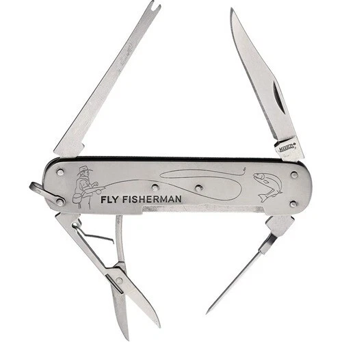 Marbles 168C Fly Fisherman Folding Knife Stainless Blade Multi Tool