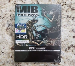 MEN IN BLACK TRILOGY STEELBOOK (4K Ultra HD Blu-ray Disc) Sealed New - Bild 1 von 3