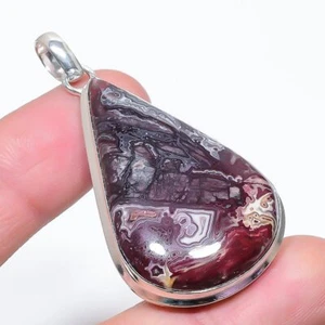 Crazy Lace Achat Birnenform Edelstein Anhänger Handarbeit Geschenk Schmuck 2,... - Bild 1 von 7