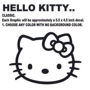 Calcomanías troqueladas pegatinas de vinilo Hello Kitty, Kawaii, lindas, importadas, sexys - Imagen 1 de 3