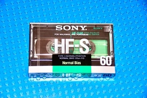 SONY HF S 60 1988 JAPAN TYPE I BLANK CASSETTE TAPE (1) (SEALED) - Picture 1 of 3