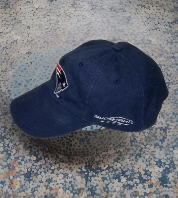 Raro Patriots Bud Beer Sombrero Gorra Azul Ajustable Nueva Inglaterra NFL Foto 1 de 4