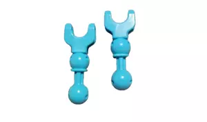 Lego Hero Factory 90609 Double Ball Joint Ball Socket Medium Azure x2 - Picture 1 of 2